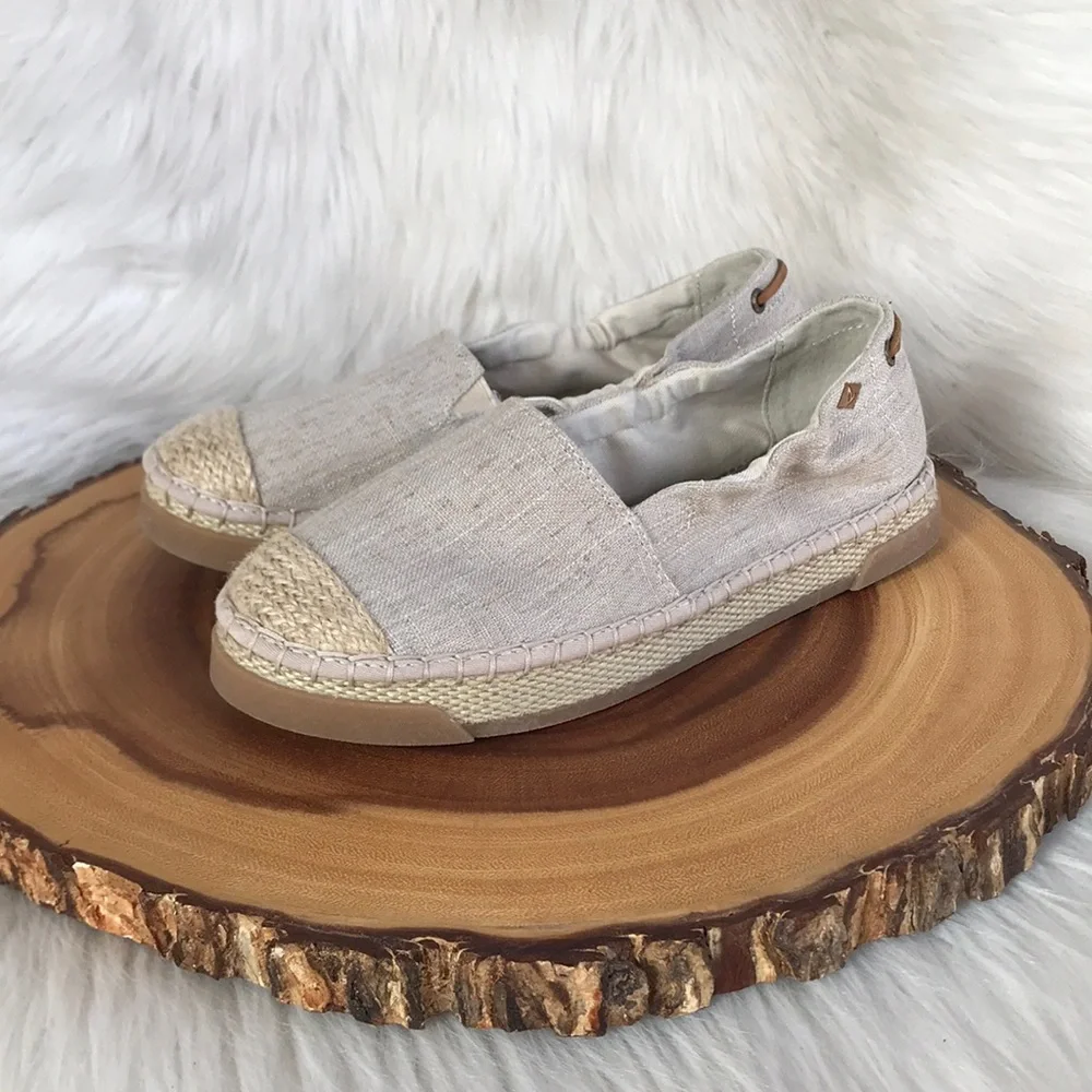Sperry Women's Espadrille Slip-On Shoes in Natural Beige